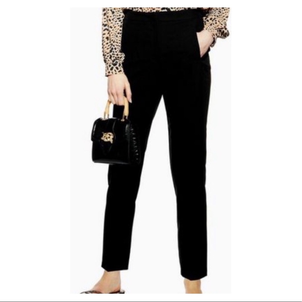 Topshop Slim Cut Black Trousers